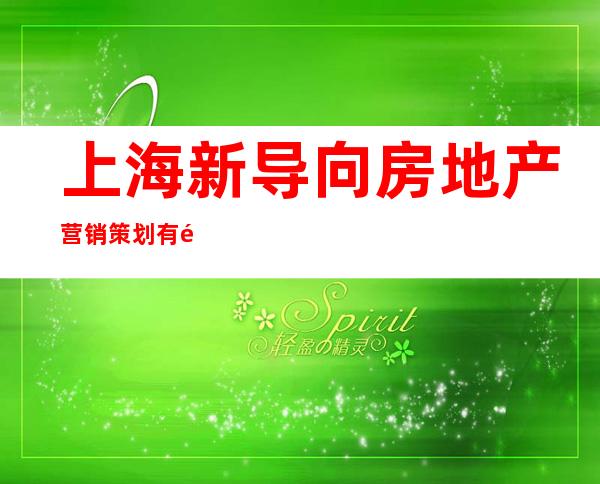 上海新导向房地产营销策划有限公司
