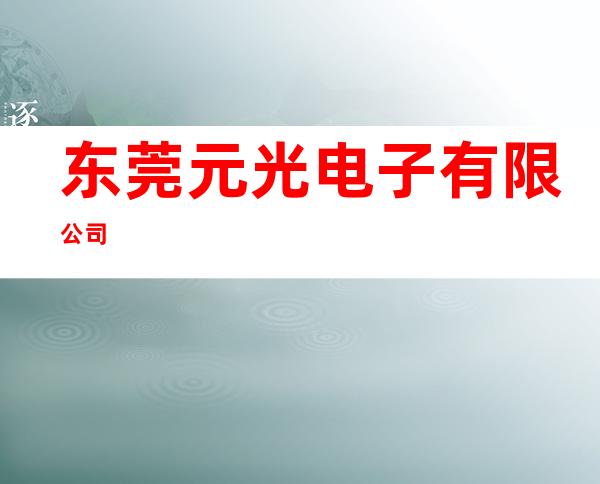 东莞元光电子有限公司