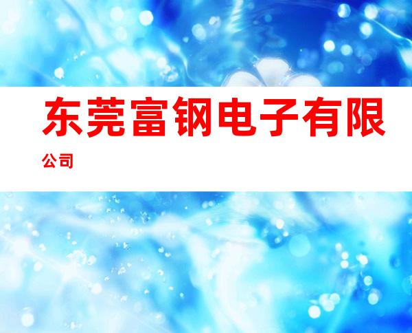东莞富钢电子有限公司