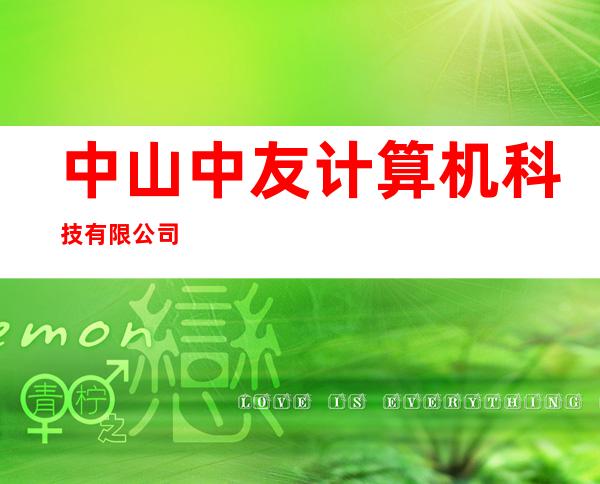 中山中友计算机科技有限公司
