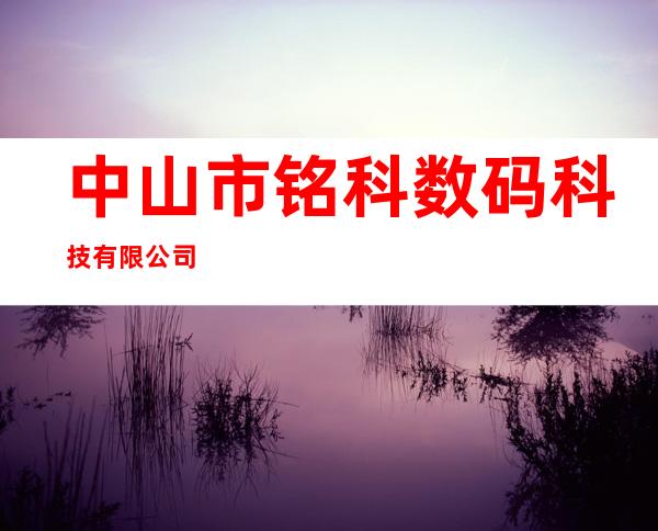 中山市铭科数码科技有限公司