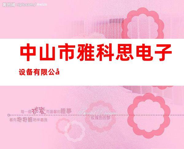 中山市雅科思电子设备有限公司