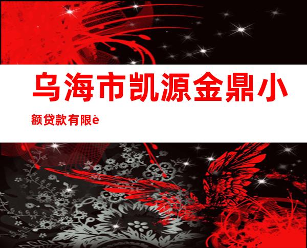 乌海市凯源金鼎小额贷款有限责任公司