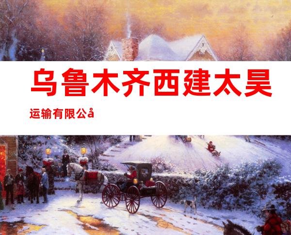 乌鲁木齐西建太昊运输有限公司