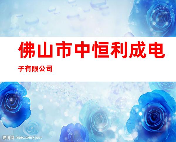佛山市中恒利成电子有限公司