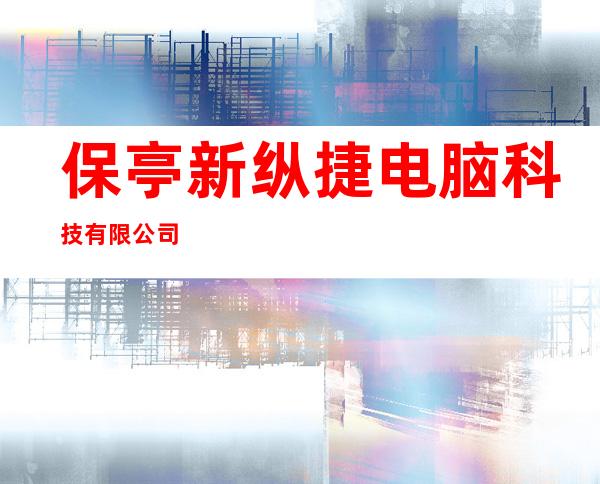 保亭新纵捷电脑科技有限公司