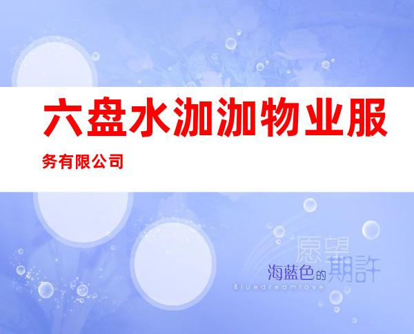六盘水泇泇物业服务有限公司