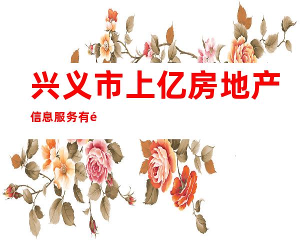 兴义市上亿房地产信息服务有限公司
