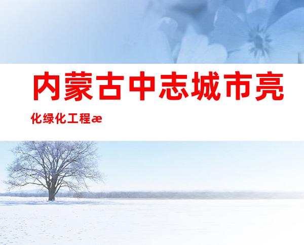 内蒙古中志城市亮化绿化工程有限责任公司