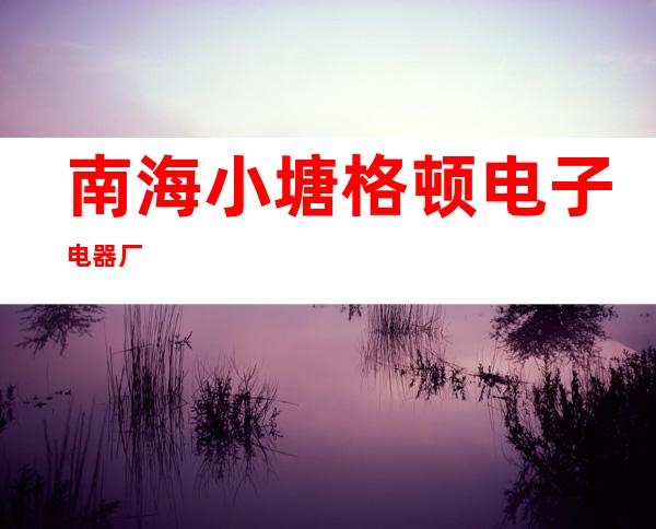 南海小塘格顿电子电器厂