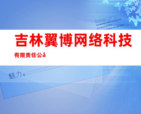 吉林翼博网络科技有限责任公司