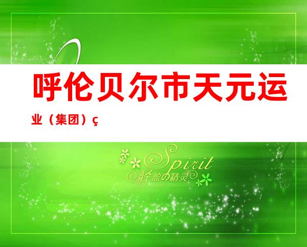 呼伦贝尔市天元运业(集团)牙克石有限责任公司