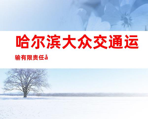 哈尔滨大众交通运输有限责任公司