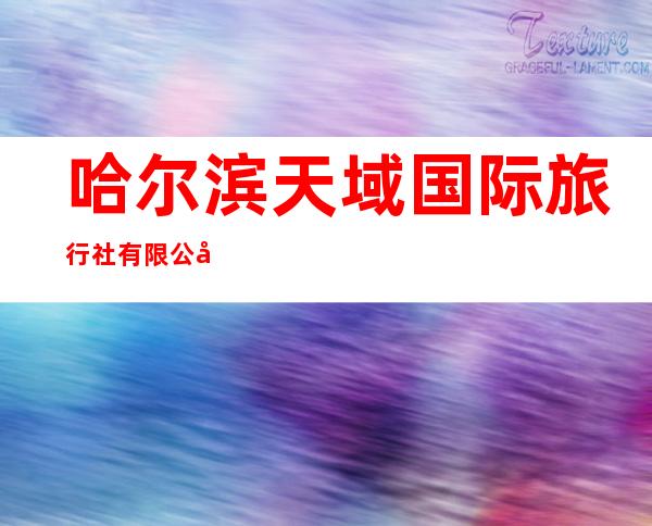 哈尔滨天域国际旅行社有限公司