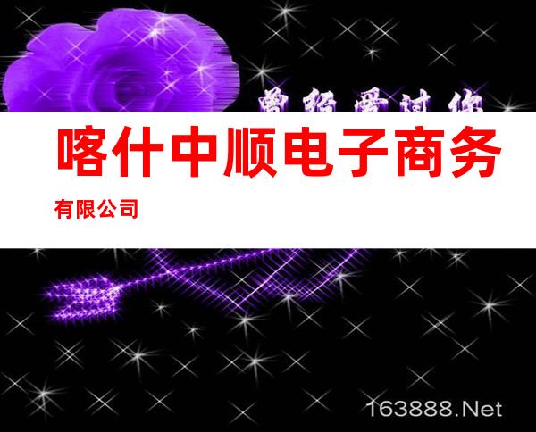 喀什中顺电子商务有限公司