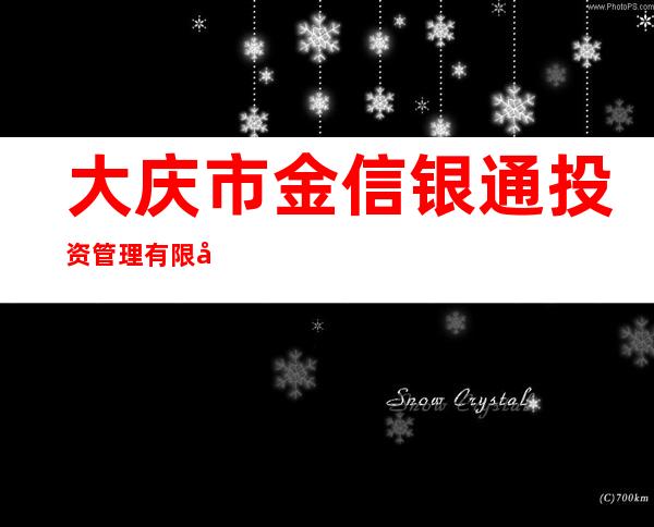 大庆市金信银通投资管理有限公司