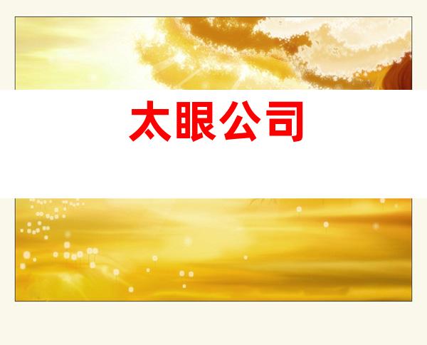 太眼公司