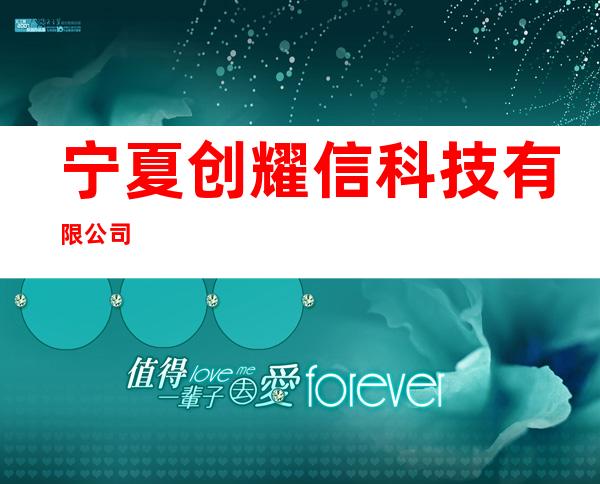 宁夏创耀信科技有限公司