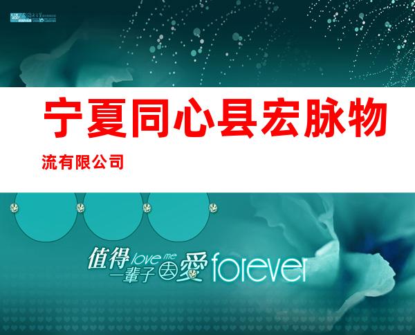 宁夏同心县宏脉物流有限公司