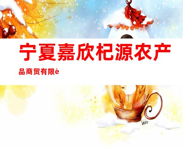 宁夏嘉欣杞源农产品商贸有限责任公司