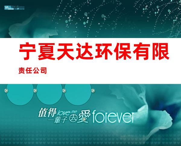 宁夏天达环保有限责任公司