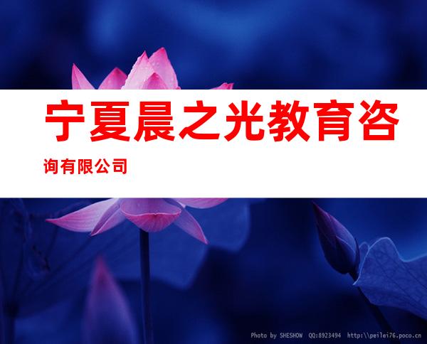 宁夏晨之光教育咨询有限公司