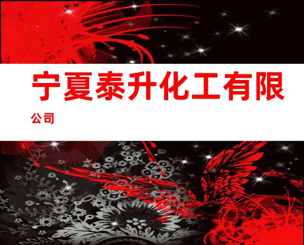 宁夏泰升化工有限公司