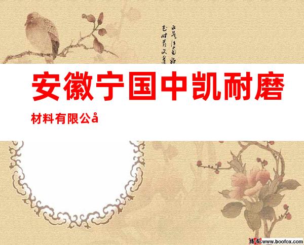 安徽宁国中凯耐磨材料有限公司