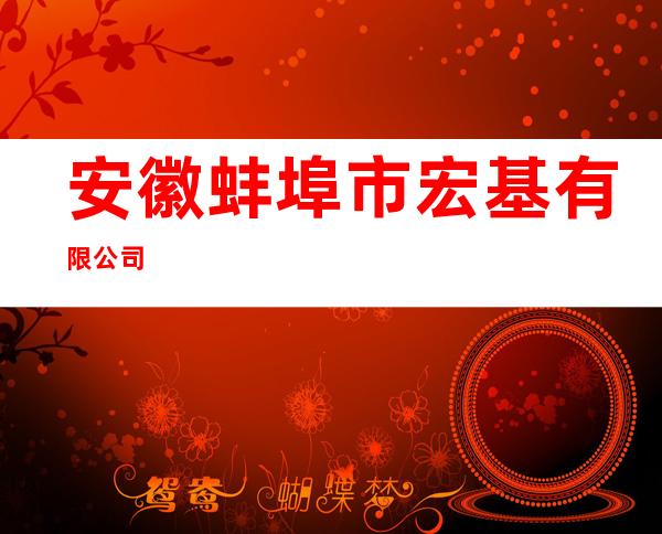 安徽蚌埠市宏基有限公司