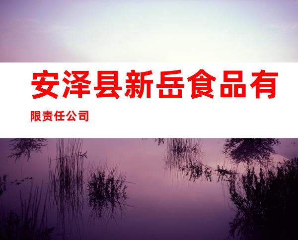 安泽县新岳食品有限责任公司