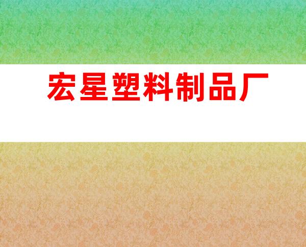宏星塑料制品厂