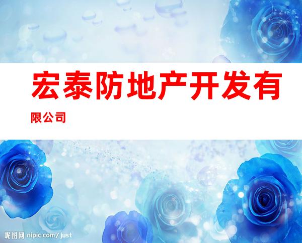 宏泰防地产开发有限公司