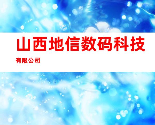 山西地信数码科技有限公司