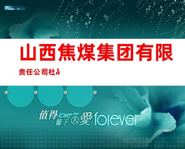 山西焦煤集团有限责任公司杜儿坪煤矿