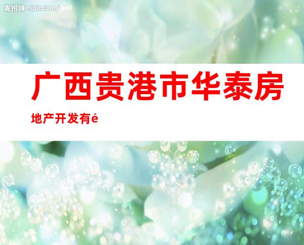 广西贵港市华泰房地产开发有限公司