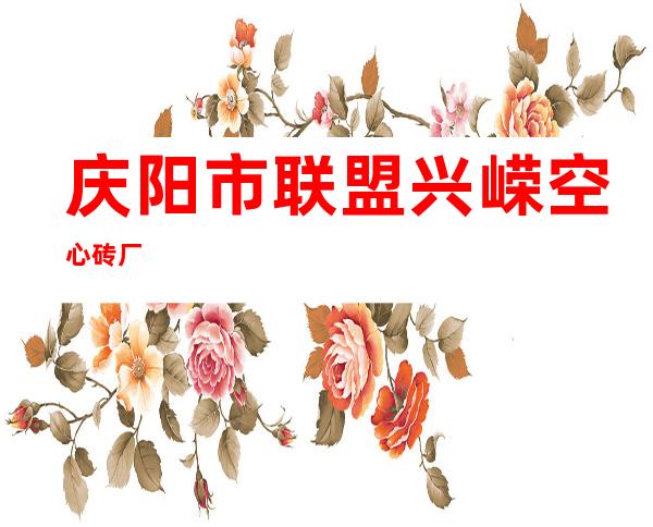 庆阳市联盟兴嵘空心砖厂