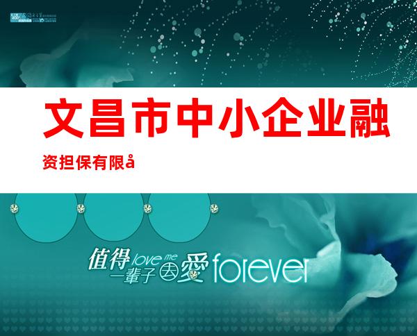 文昌市中小企业融资担保有限公司