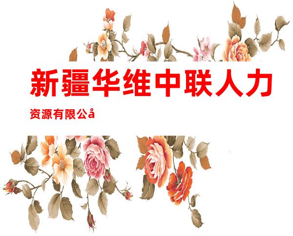 新疆华维中联人力资源有限公司乌鲁木齐新市区分公司