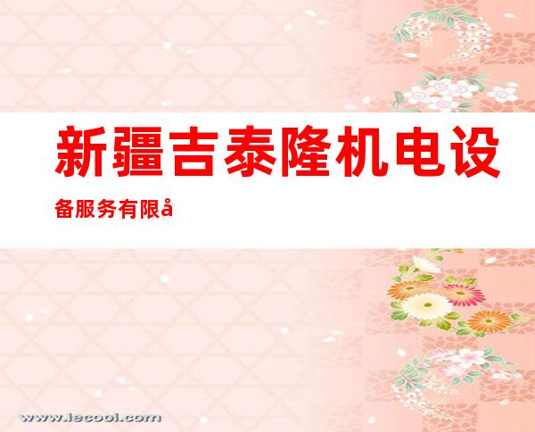 新疆吉泰隆机电设备服务有限公司