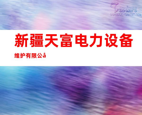 新疆天富电力设备维护有限公司