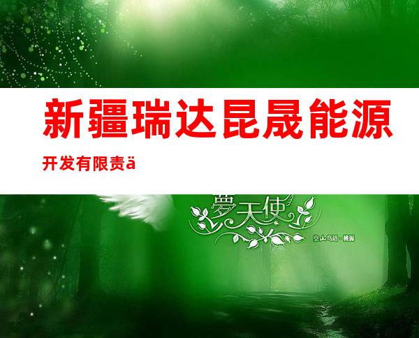 新疆瑞达昆晟能源开发有限责任公司