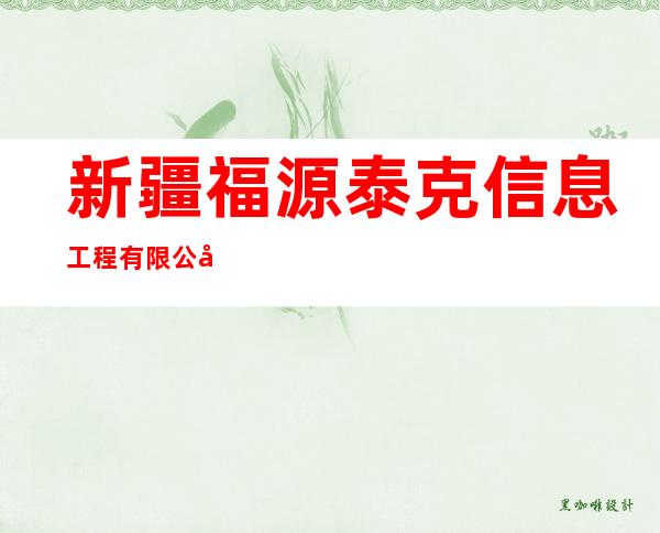 新疆福源泰克信息工程有限公司