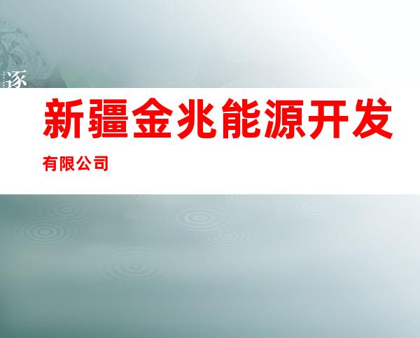 新疆金兆能源开发有限公司