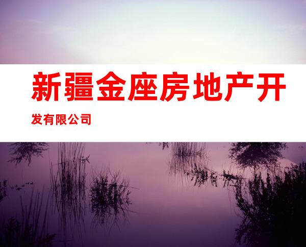 新疆金座房地产开发有限公司