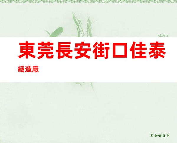 東莞長安街口佳泰織造廠