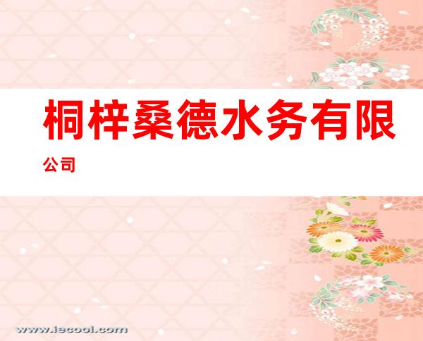 桐梓桑德水务有限公司