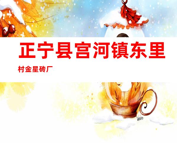 正宁县宫河镇东里村金星砖厂