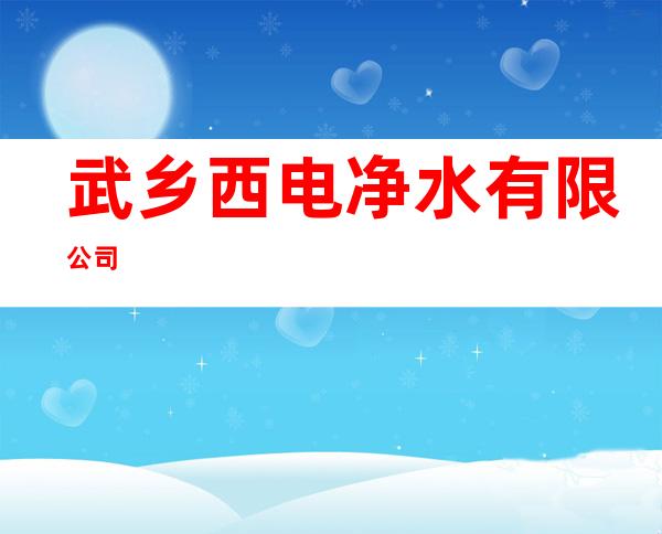 武乡西电净水有限公司