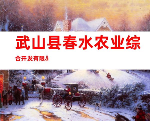 武山县春水农业综合开发有限公司