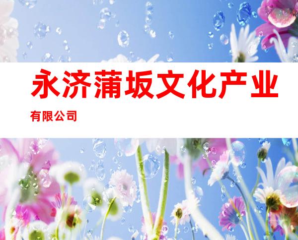 永济蒲坂文化产业有限公司